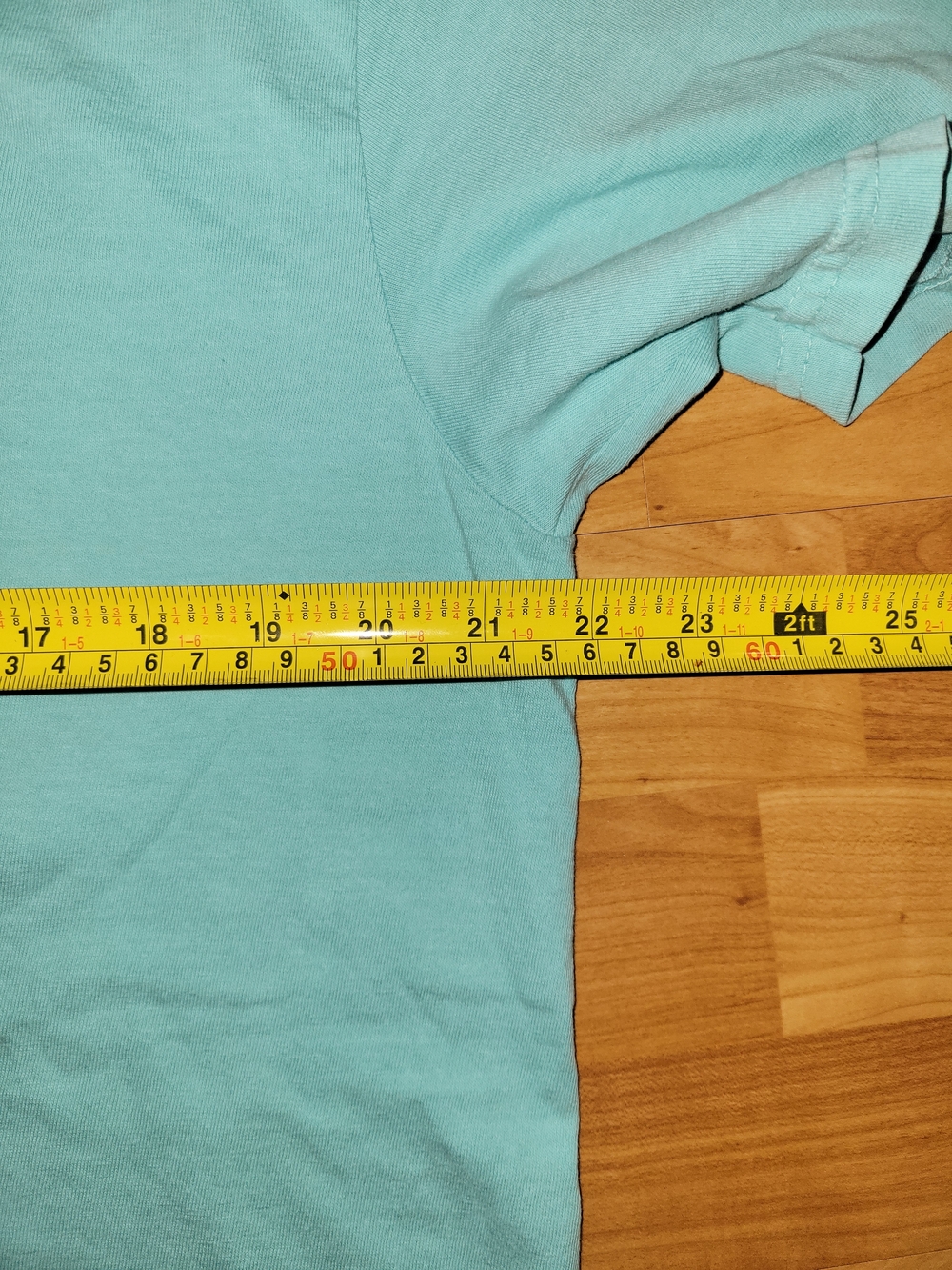 No One Gives a Duck Funny Promo Graphic Rubber Ducky Tee, Light Teal Large - Picture 5 of 5